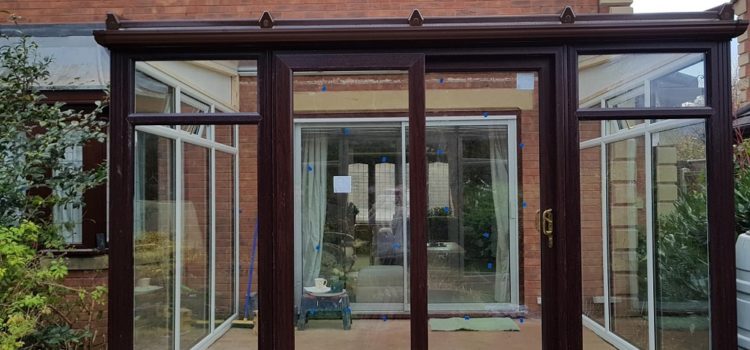 Rose Wood Lean-To Conservatory